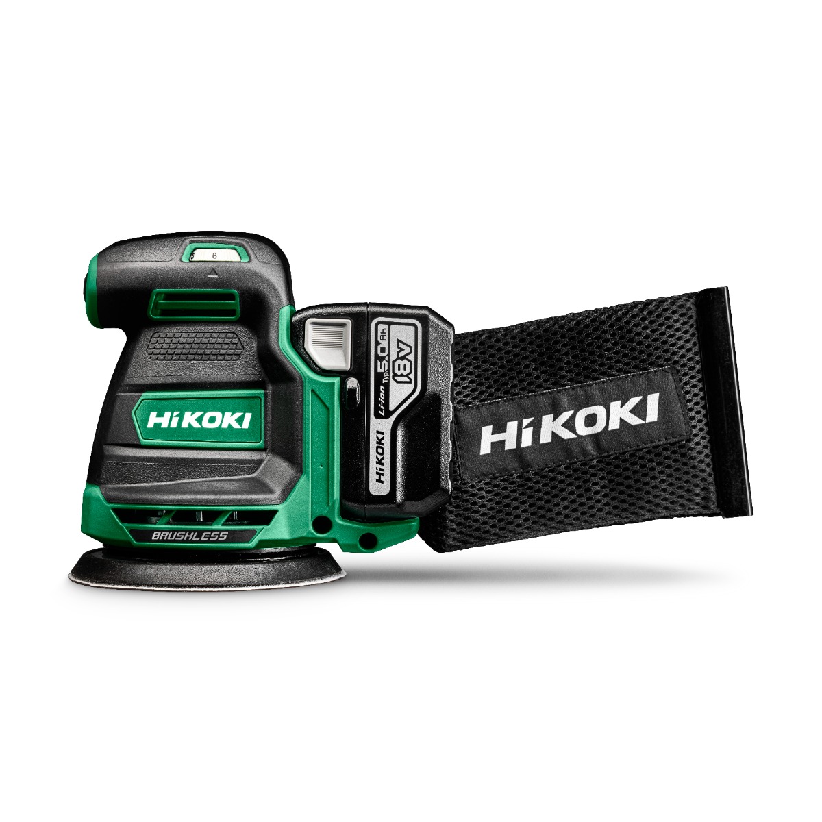 HiKOKI SV1813DAWPZ Accu Excenter schuurmachine 125mm 18V 5.0Ah Li-Ion