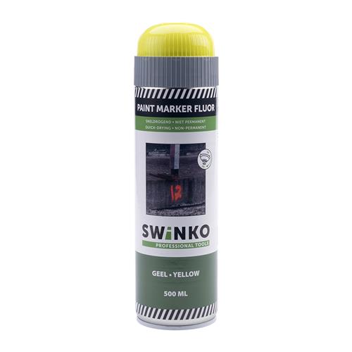Swinko 24.001.02 Markeerverf Paint marker 500 ml - geel fluoriserend  