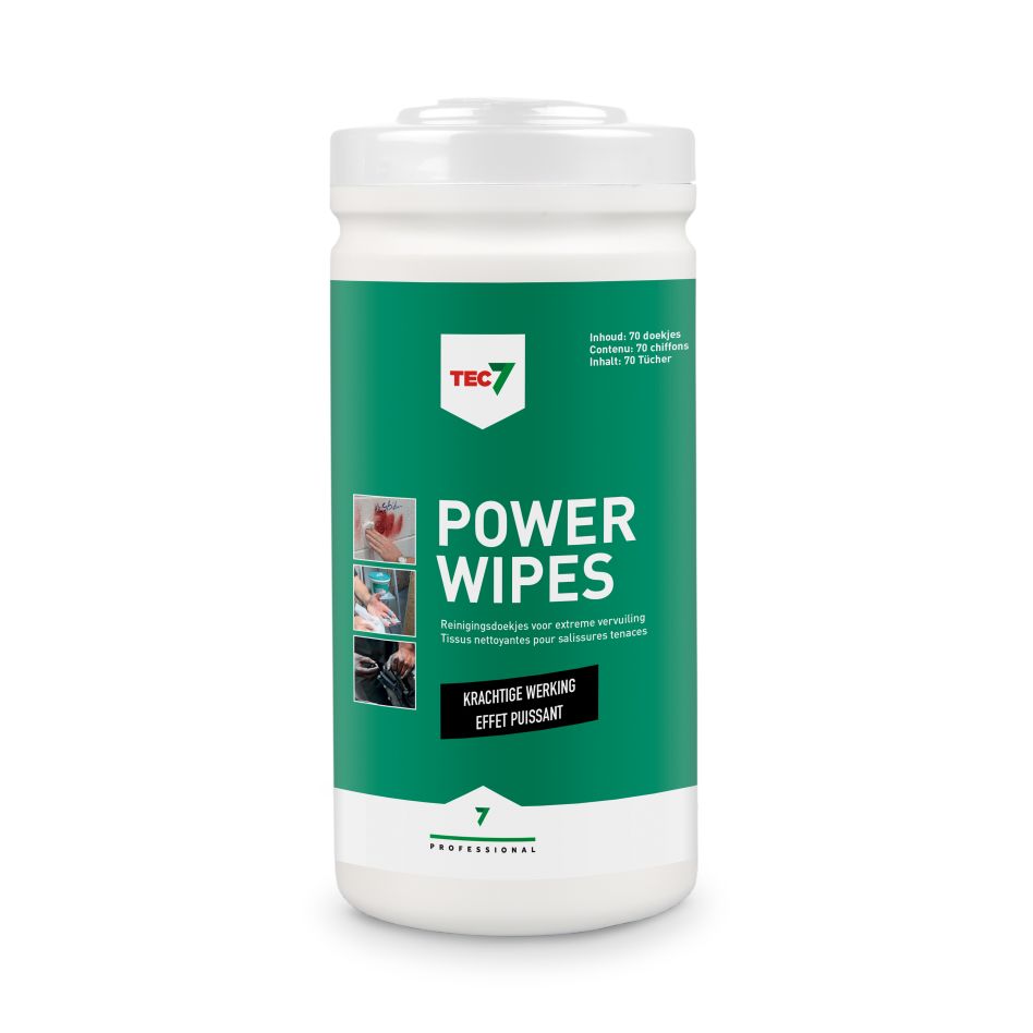 TEC7 467030000 Powerwipes Reinigingsdoekjes in dispenser 70ST