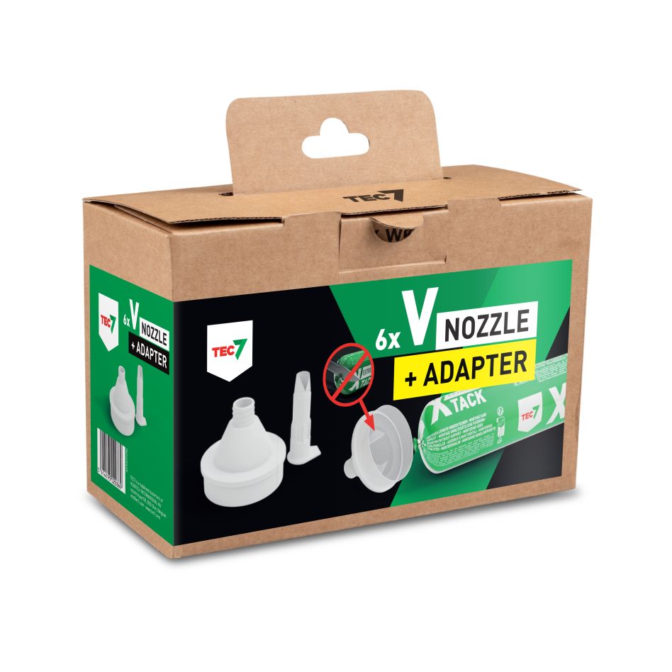 TEC7 599317290 V-Spuitmondstuk + adapter voor X-Tack Sausages 6ST