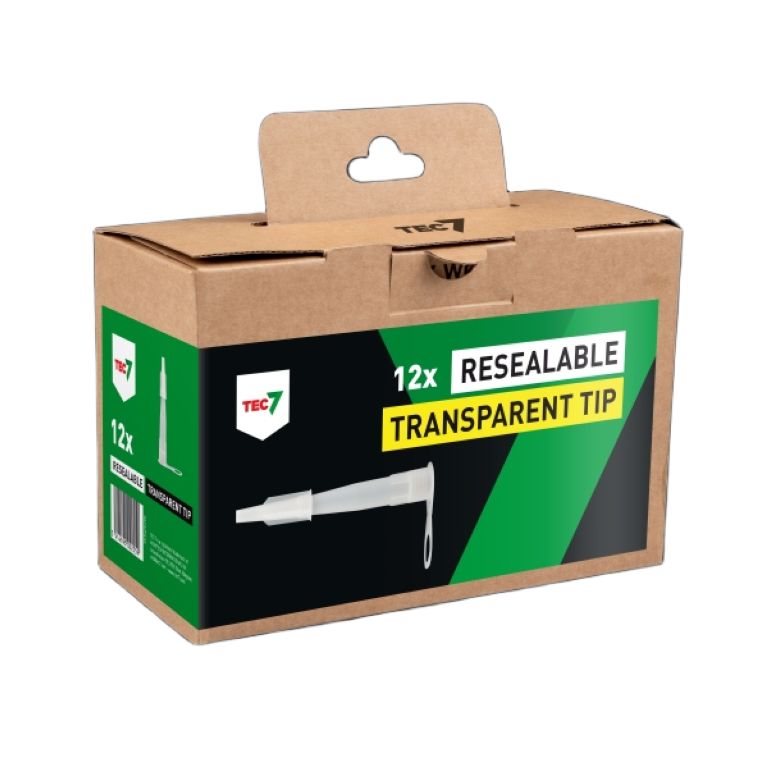 TEC7 599409290 Hersluitbare Hangtuit Transparant 12 ST