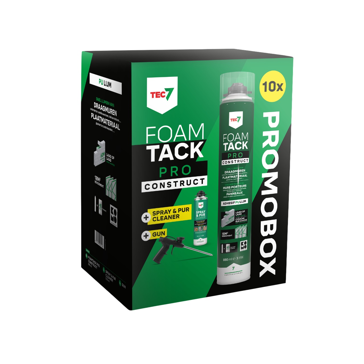 TEC7 670996000 FoamTack Pro Construct Combipack lijmschuim