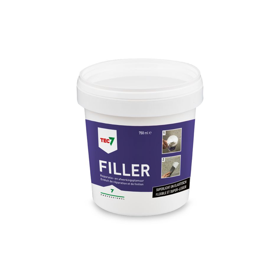 TEC7 601075000 Filler Superlichte reparatie- en afwerkplamuur 750ml