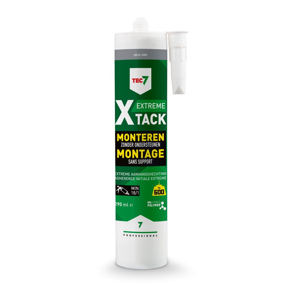 TEC7 534535000 X-Tack Grijs Montagekit patroon 290ml