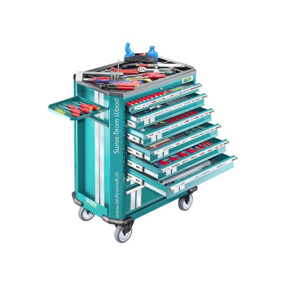 technocraft 729719 Gereedschapswagen SWISS TEAM WOOD PRO 282-delig