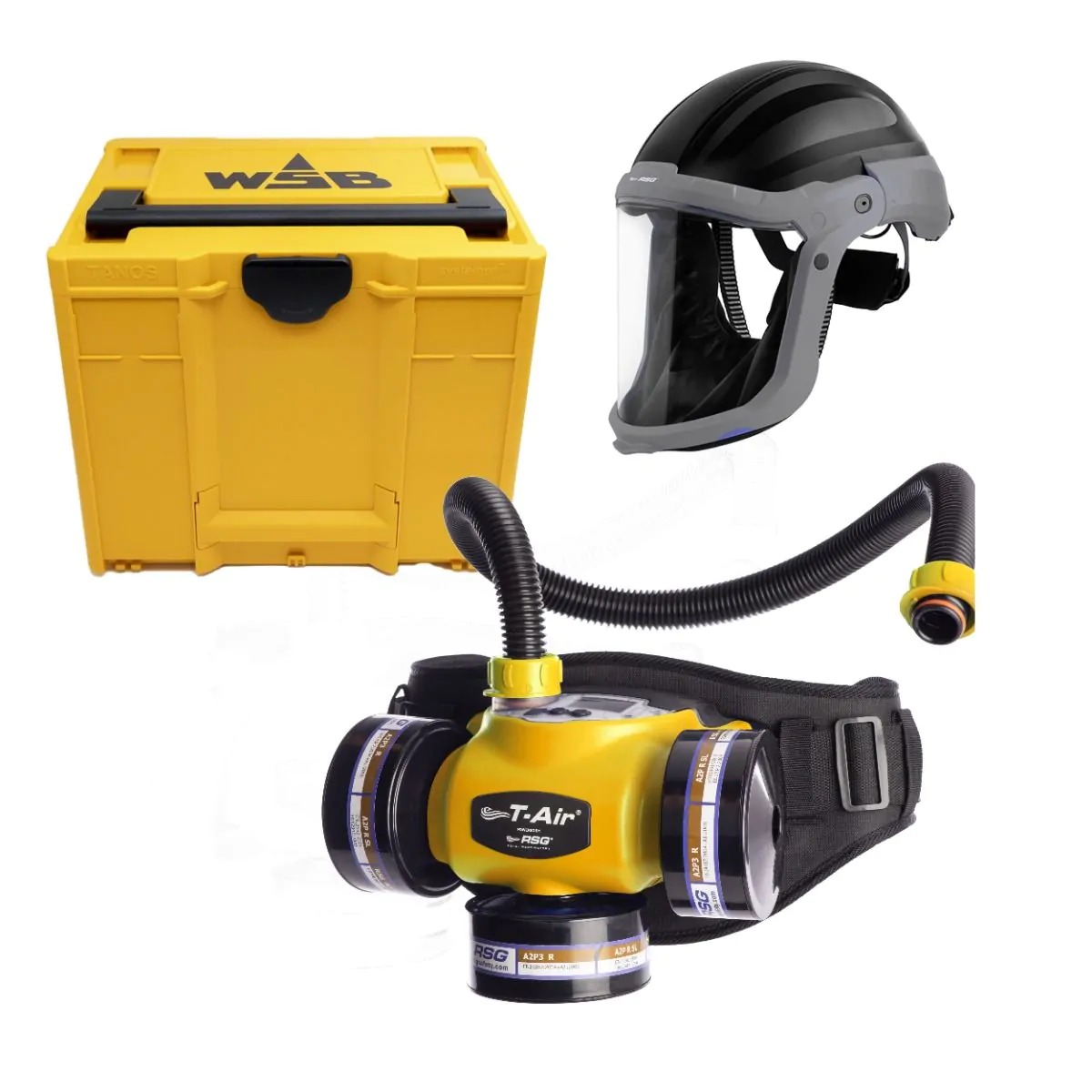 Toolnation 7450000 T-Air PAPR volgelaatsmasker set in koffer