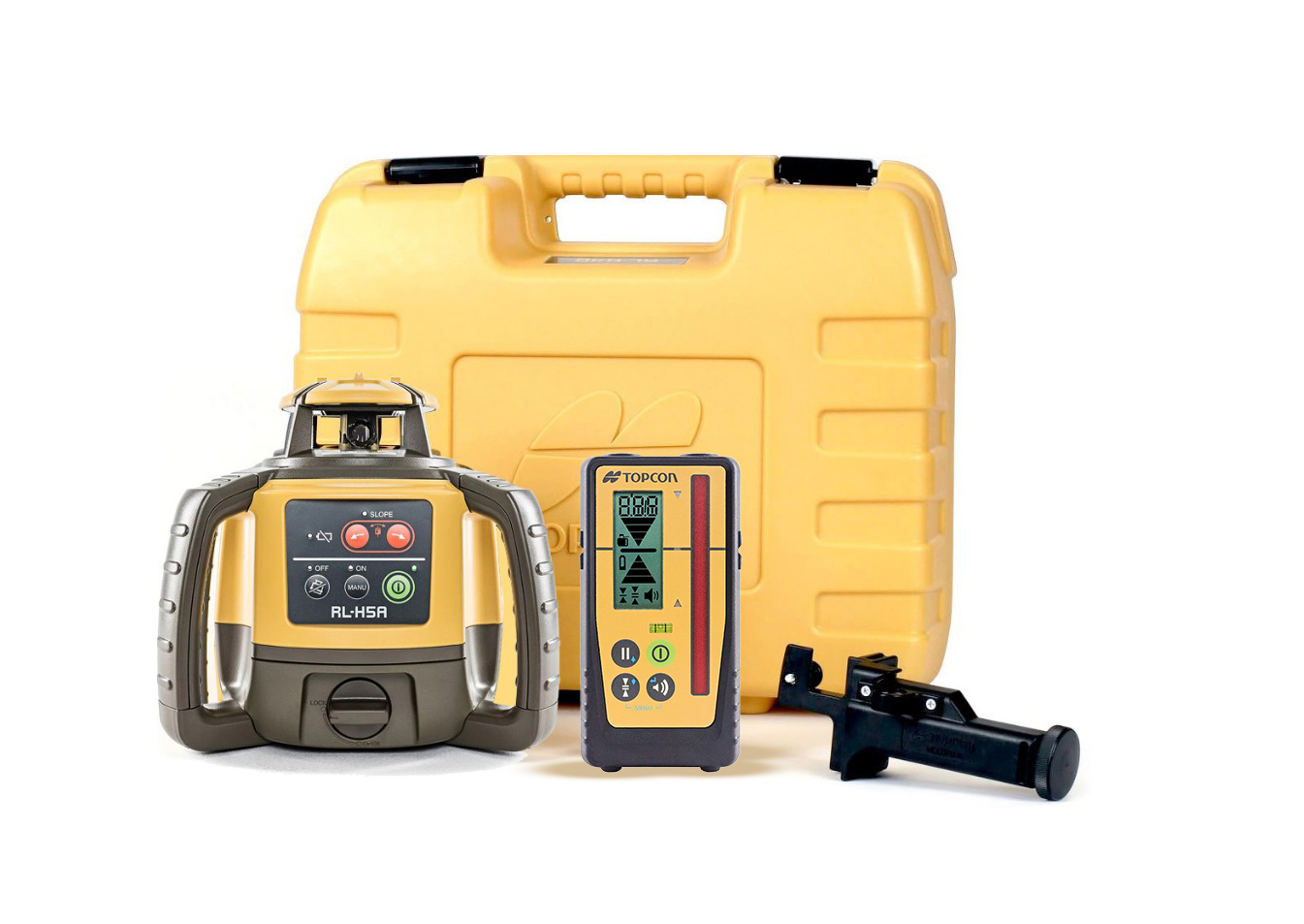 Topcon 1026026-01 RL-H5A + LS-100D Bouwlaser + Ontvanger – Professionele Bouwlaser met Enkele Afschot