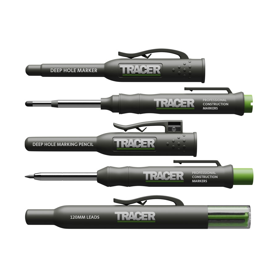 Tracer AMK3 ADP2 Diep Gat Markeerpotlood +  AMP2 Diep Gat Markeerstift + ALH1 navulling