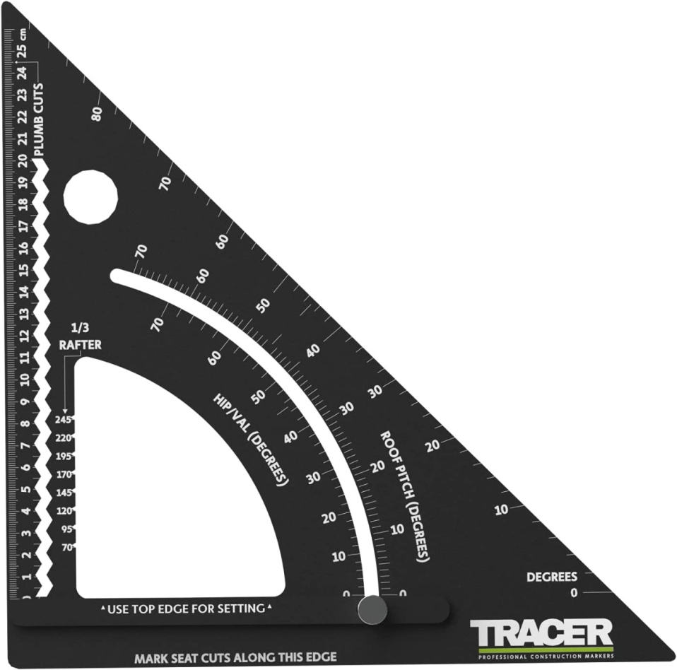 Tracer APS12 Winkelhaak 12" 305 mm met graden instelling