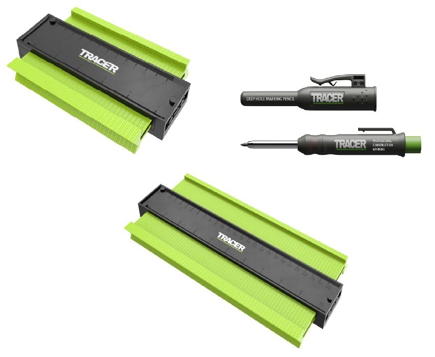 Tracer ACG3 Contourmeters 130 mm en 250 mm incl ADP2 Diepgatpotlood