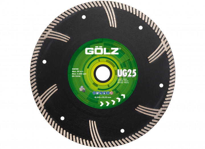 Gölz UG25351 UG25 Diamantzaagblad Graniet en Marmer 350 x 25.4 mm