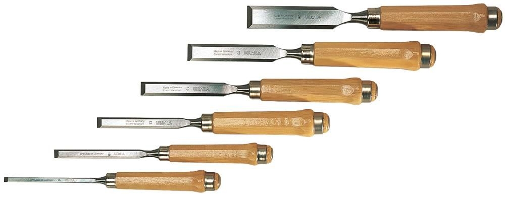 Kirschen 1101000 Number 1101 stevigere beitelset met haagbeuk handgrepen - meerkleurig (6-delig Kirschen 1101000 Number 1101 stevigere beitelset met haagbeuk handgrepen - meerkleurig (6-delig
