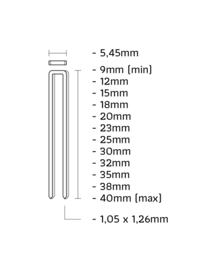 Union E-40CHHF E-niet gegalvaniseerd goldlook lengte 40mm 4000st