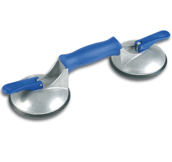 Veribor BO 602.42BL Blue line zuigheffer, 2 naps met lengtegreep voor gewelfde ondergrond 50 kg
