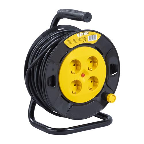 Vetec 47.410.25 Kabelhaspel - 25m - H05VV-F - 3 G 1,5 mm²