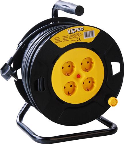 Vetec 47.410.50 Kabelhaspel - 50m - H05VV-F - 3 G 1,5 mm²