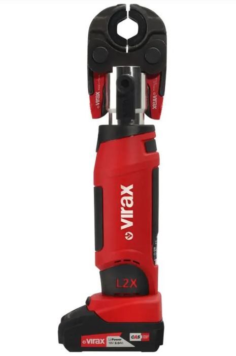 VIRAX 253574 L2X Perstang 18 V 2 x 2.0 Ah incl. persbekken RF-P12-16-20