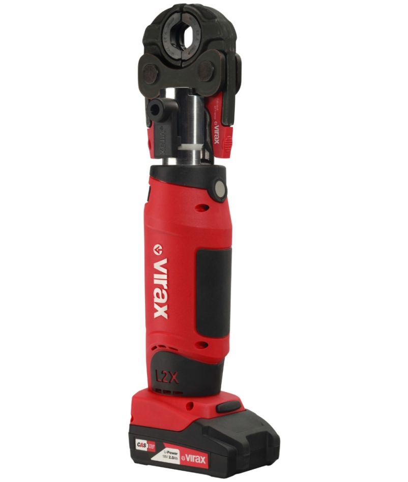 VIRAX 253589 Mini-Press L2X Accu Perstang 18V 2.0 Ah met moedertang