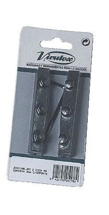 Virutex VIR-CE96H2031086 Set van 2 holle schaafmessen met houder