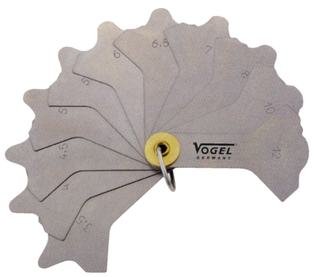 Vogel 474401 Lasnaadmeter RVS 12 blad 3 - 12 mm