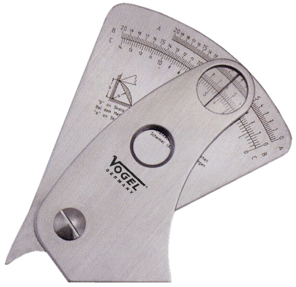 Vogel 474404 Lashoekmeter RVS 0.1 mm gelaserd