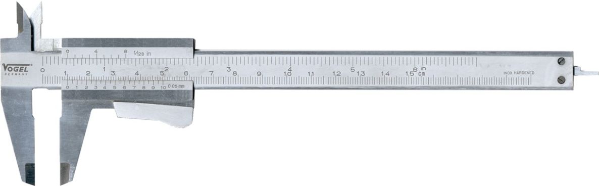 Vogel 201023 Schuifmaat momentklem RVS 150mm gelaserd DIN 862