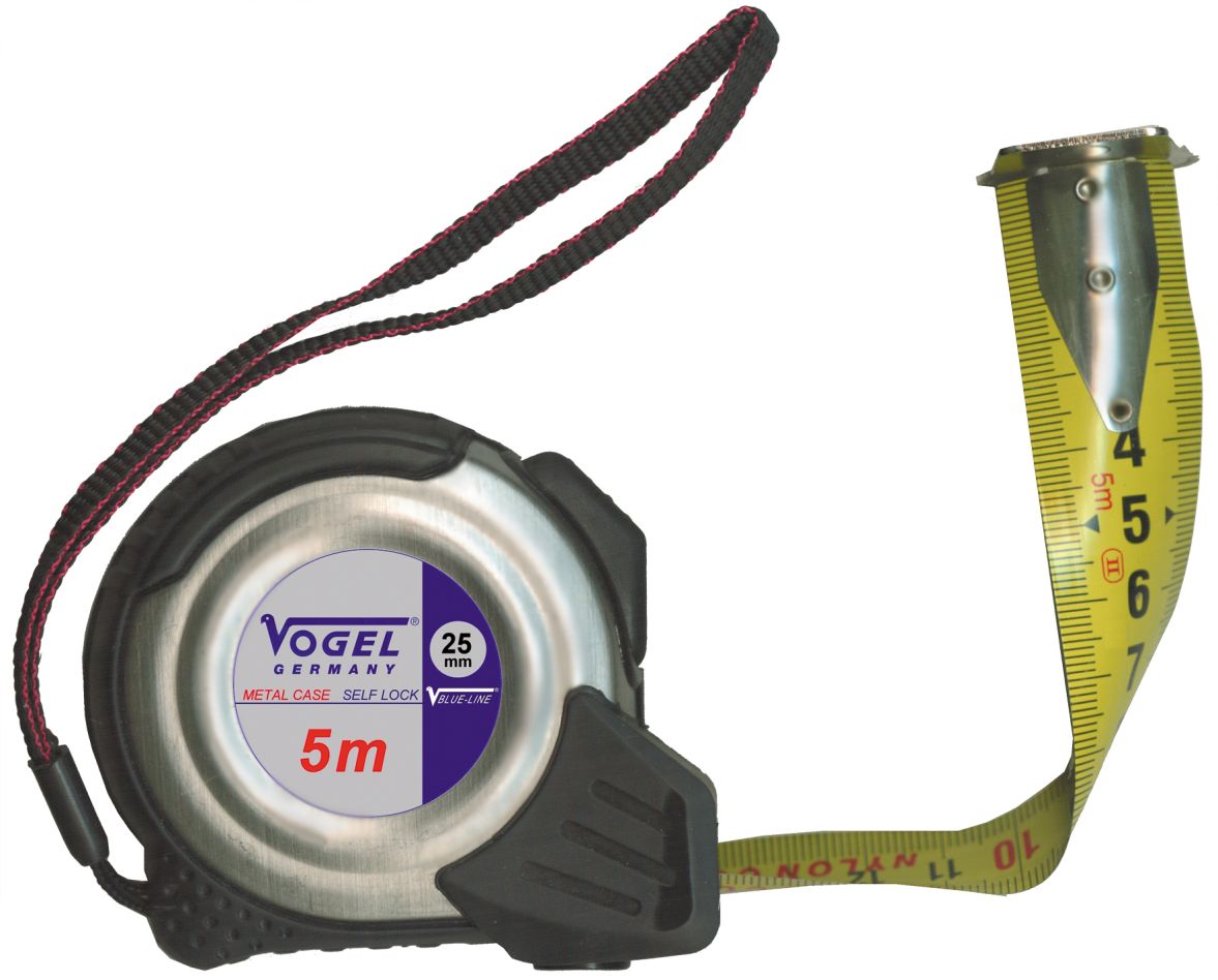 Vogel 141405 Rolbandmaat 5m verdeling mm/inch + magneet