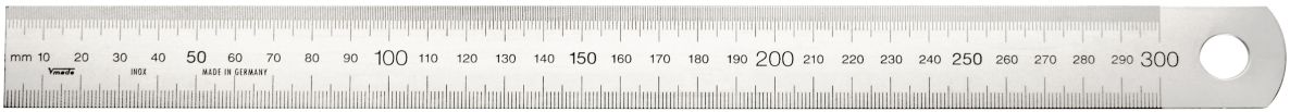 Vogel 1018020060 Liniaal RVS 600x30x1.0mm Type B= ½mm/mm