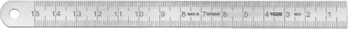 Vogel 1011010020 Liniaal RVS 200x13x0.5mm Type A = mm/mm