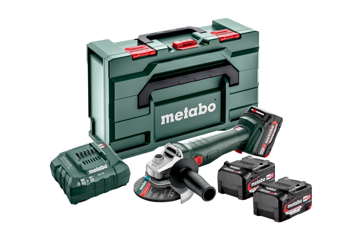 Metabo 602249960 W 18 L 9-125 Quick Accu slijper 18 Volt 4.0 Ah Li-ion