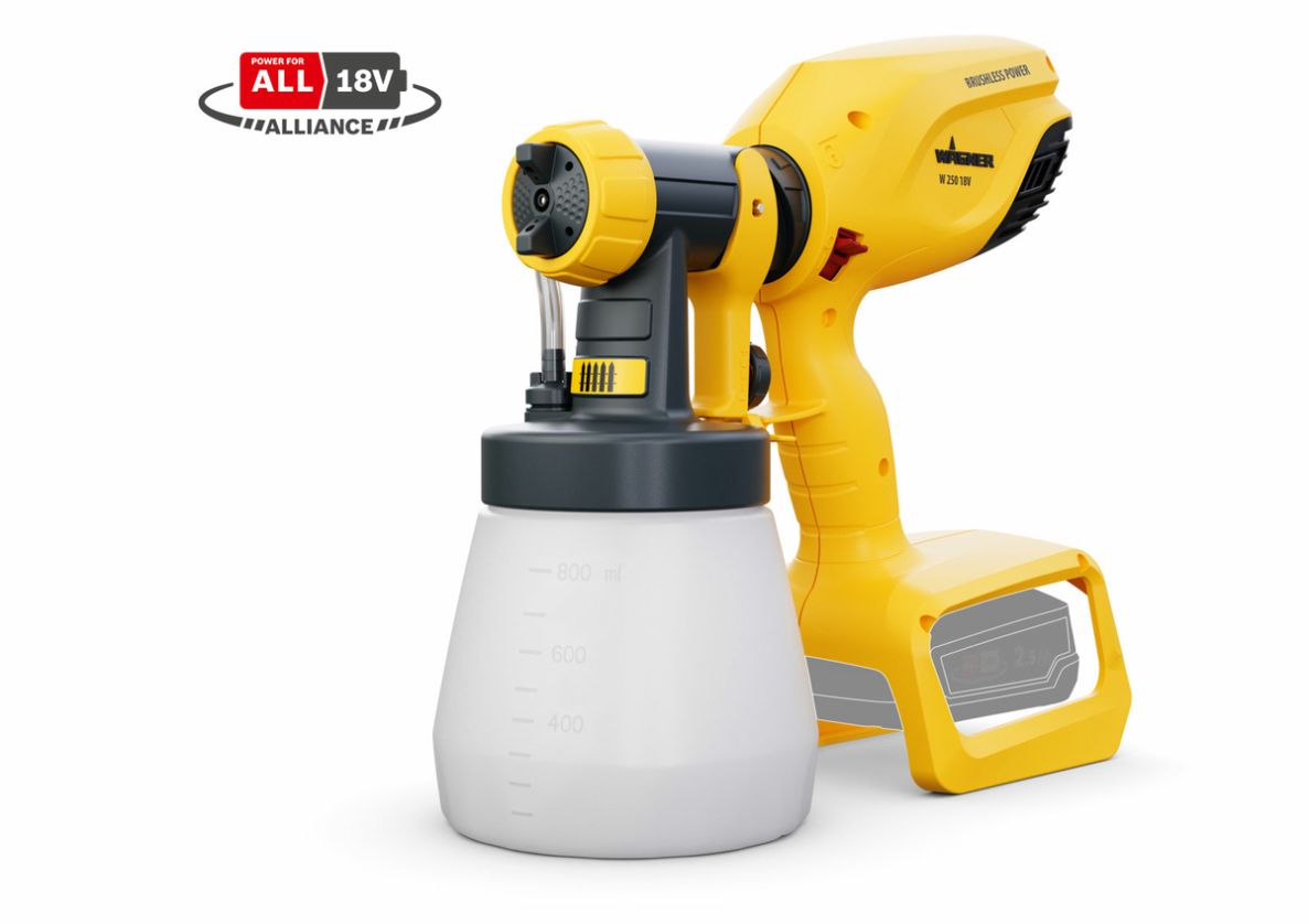 Wagner 2457703 Flexio W 250 Verfspuit 18V excl. Accu en lader