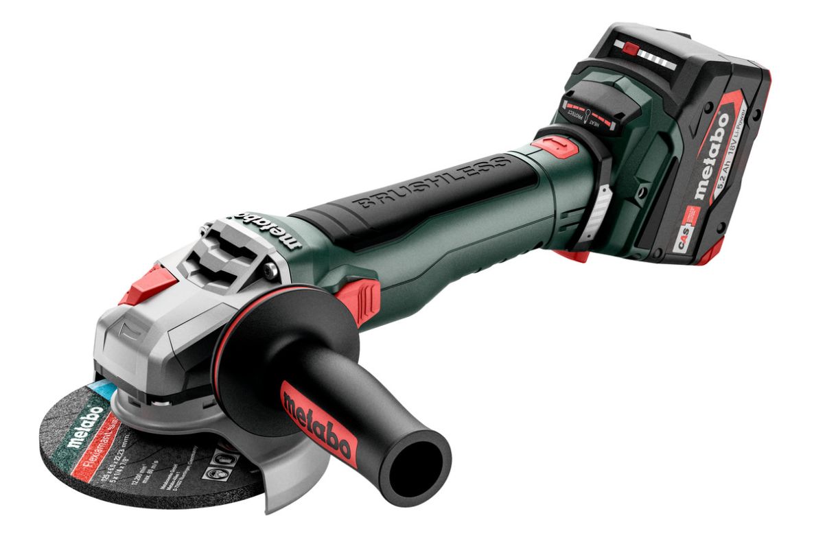 Metabo 613054650 WB 18 LT BL 11-125 Quick Accu slijper 18 Volt 5.2 Ah Li-ion