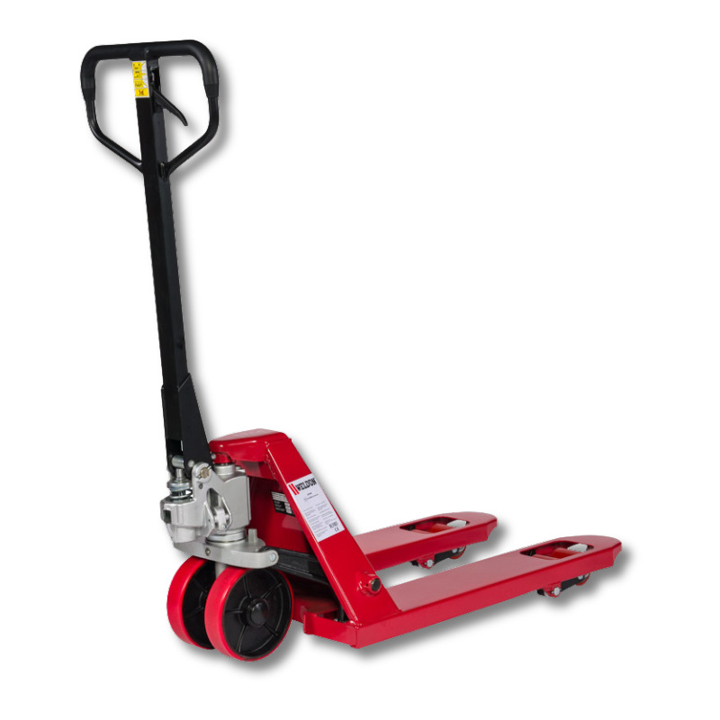 Weldon QPE100 QUALITY serie Palletwagen kort 2500kg PU stuurwielen enkel poly 1000x540mm