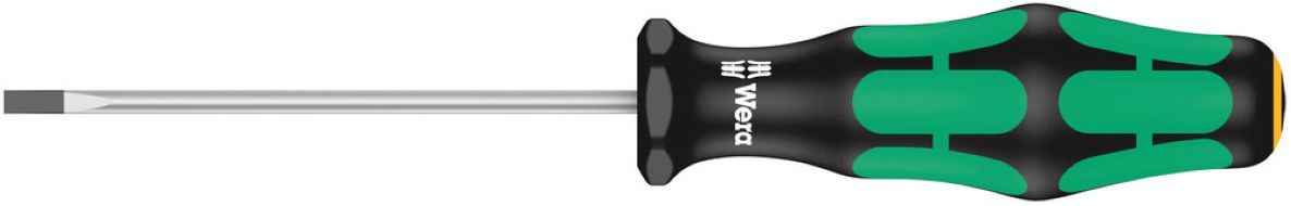 Wera 05110001001 335 Zaagsnede Schroevendraaier, Electriciën Kling, 0.5 x 3 x 80 mm