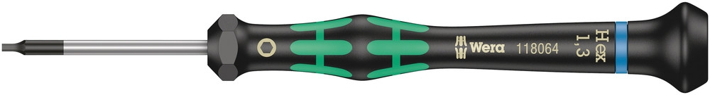 Wera 05118072001 2054 Kraftform Micro Binnenzeskant-Schroevendraaier, 3 x 60 mm