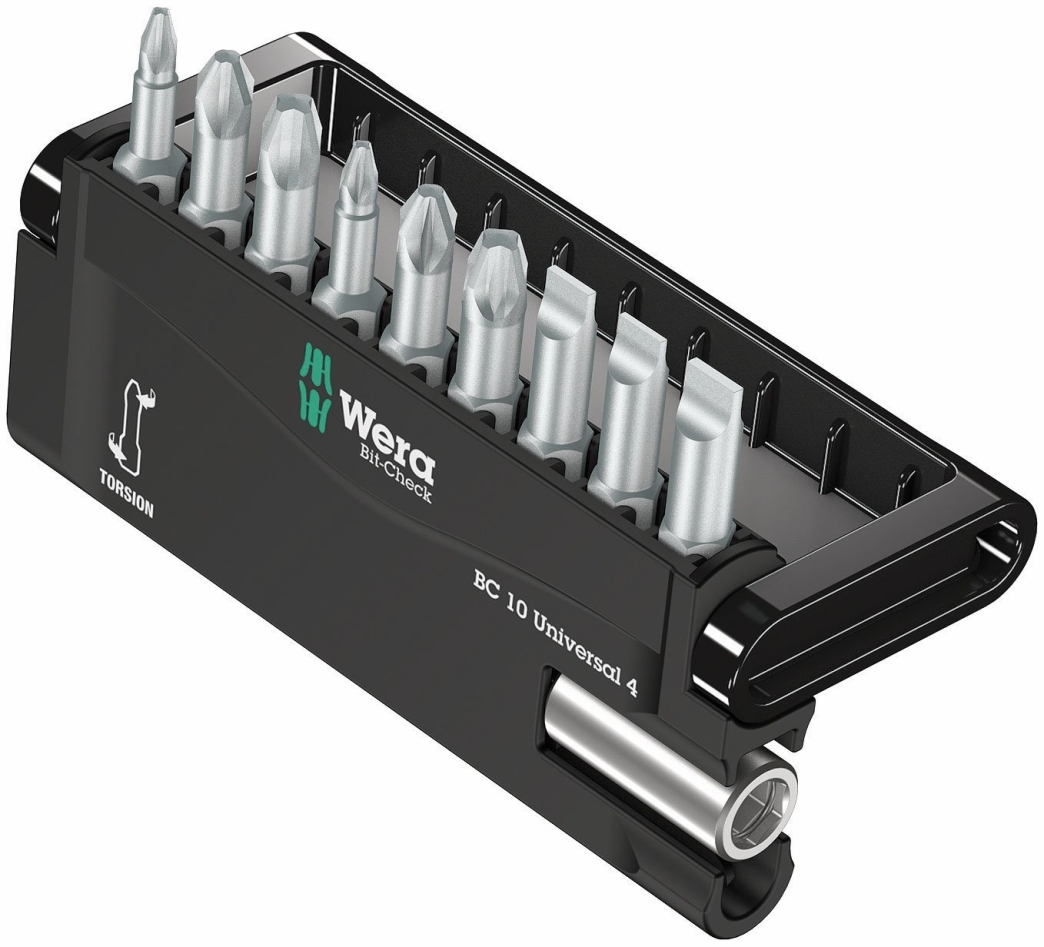 Wera 05056159001 Bit-Check 10 Universal 4 bitset, 10-delig