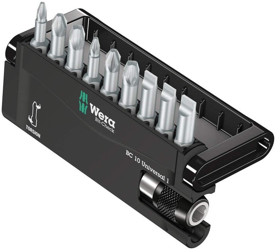 Wera 05056161001 Bit-Check 10 Universal 1 bitset, 10-delig