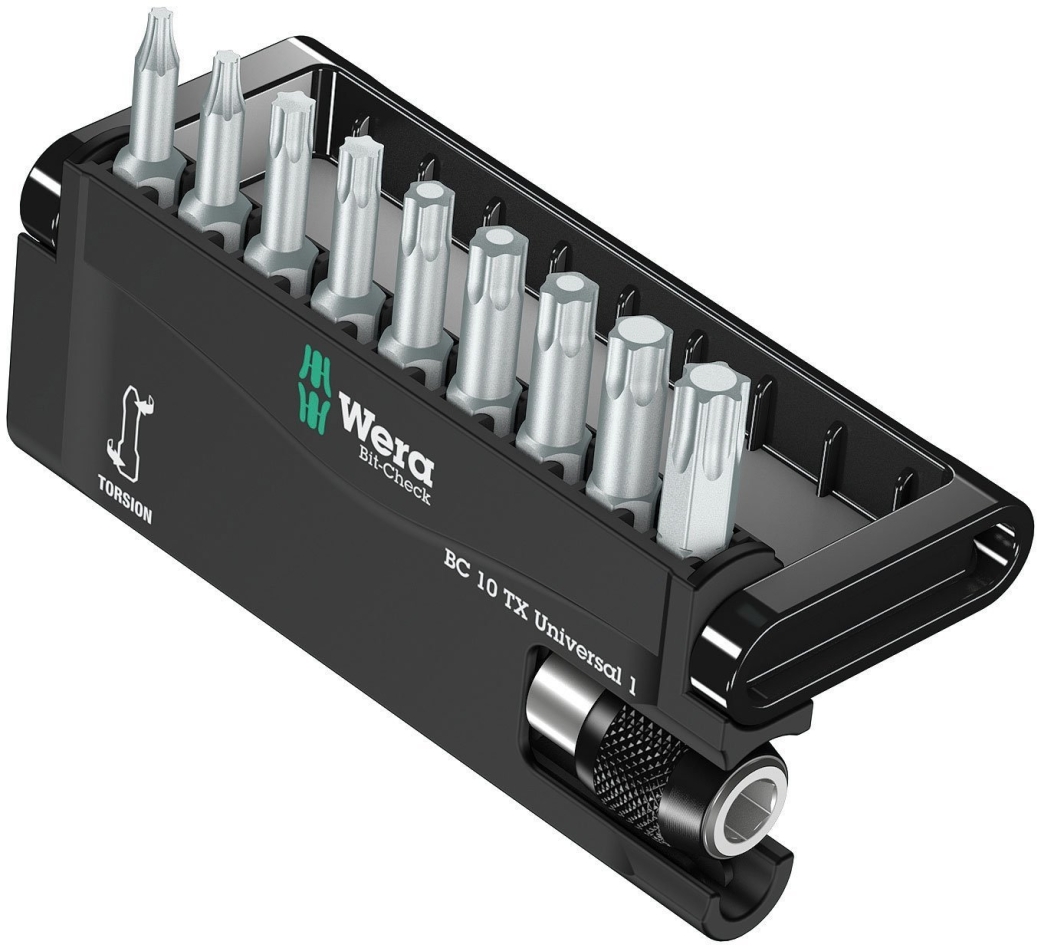Wera 05056164001 Bit-Check 10 TX Universal 1 bitset, 10-delig