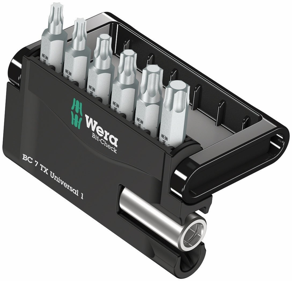 Wera 05056294001 Bit-Check 7 TX Universal 1 bitset, 7-delig