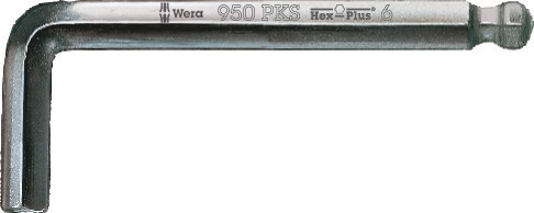 Wera 05133155001 950 PKS Stiftsleutel, metrisch, verchroomd, 5 x 90 mm