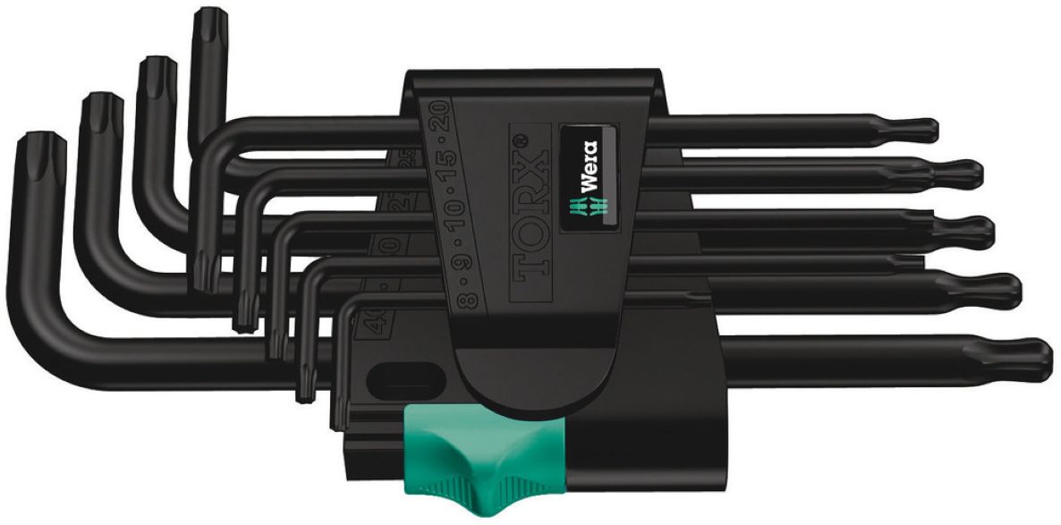 Wera 05024242001 967 PKL/9 TORX Stiftsleutelset, BlackLaser, 9-delig