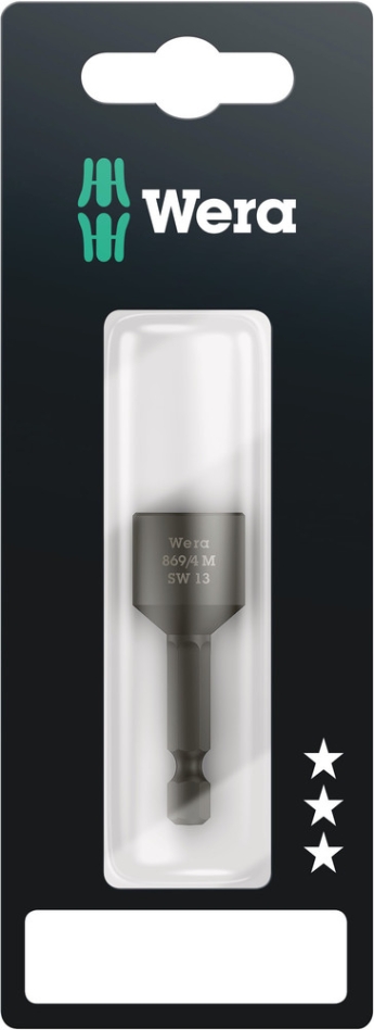 Wera 05073508001 869/4 M Dopbit, Magnetisch, 13 x 50 mm