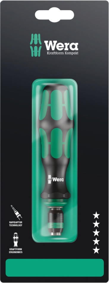 Wera 05073541001 817 R SB Bits-Handhouder met Rapidaptor snelwisselhouder, 1/4" x 133 mm