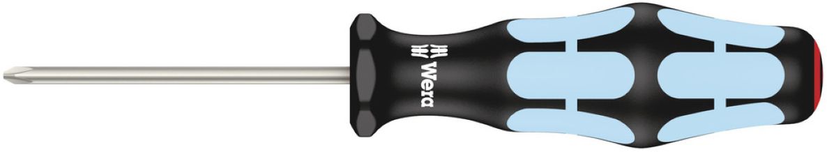 Wera 05032020001 3350 Kruiskop-schroevendraaier Phillips RVS, PH 0