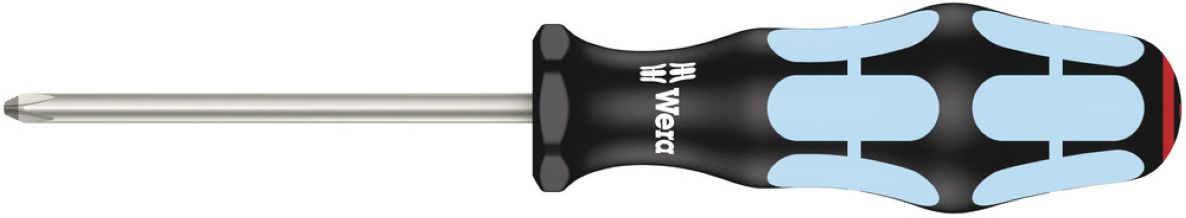 Wera 05032021001 3350 Kruiskop-schroevendraaier Phillips RVS, PH 1