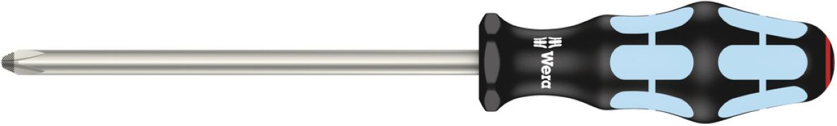 Wera 05032023001 3350 Kruiskop-schroevendraaier Phillips RVS, PH 3