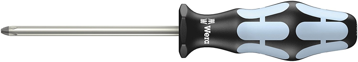 Wera 05032031001 3355 Kruiskop-schroevendraaier Pozidriv RVS, PZ 1