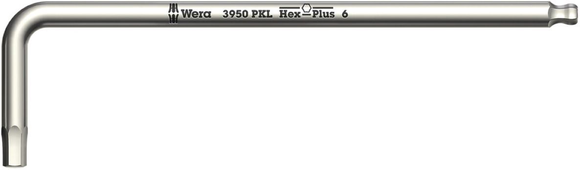 Wera 05022702001 3950 PKL Stiftsleutel, metrisch, RVS, 2.5 x 112 mm