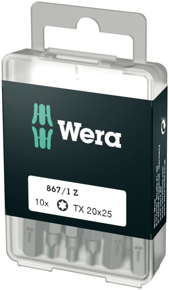 Wera 05072408001 867/1 Torx bits DIY 20x25, 10-stuks