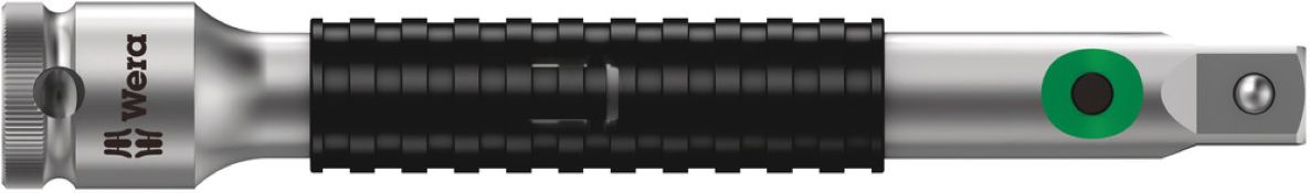 Wera 05003530001 8796 SA Zyklop-verlengstuk "Flexible-Lock" met vrijloophuls, kort voor 1/4", 1/4" x 75 mm 5003530001